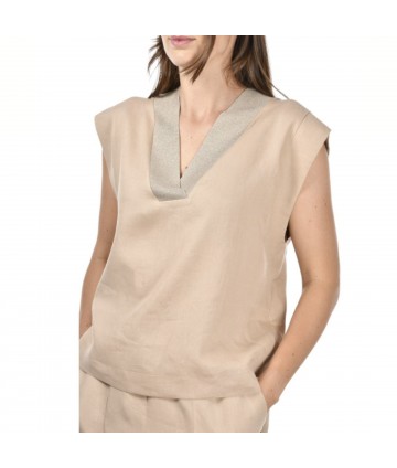 CANOTTA LINO E LUREX - GRAN...