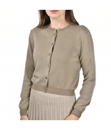 CARDIGAN JACQUARD CON LUREX...
