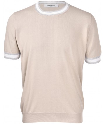 T-SHIRT IN MAGLIA CON...